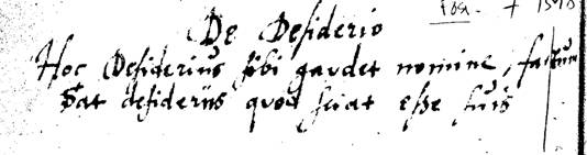 DeDesiderio