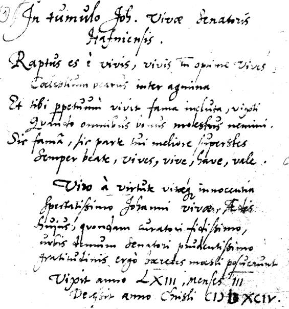 InTumuloVivae